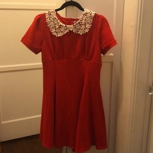 EUC Retro Peter Pan Collar Dress